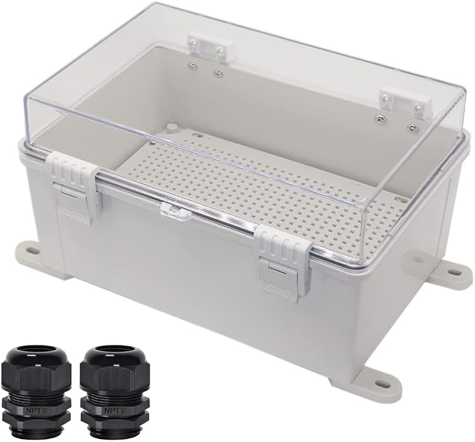 Zulkit Junction Box ABS Plastic Dustproof Waterproof IP65 Electrical Boxes by Zulkit