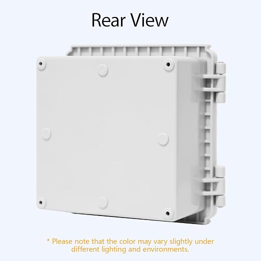 LeMotech Electrical Box, IP67 Waterproof Hinged Cover Stainless Steel Latch - Image 6