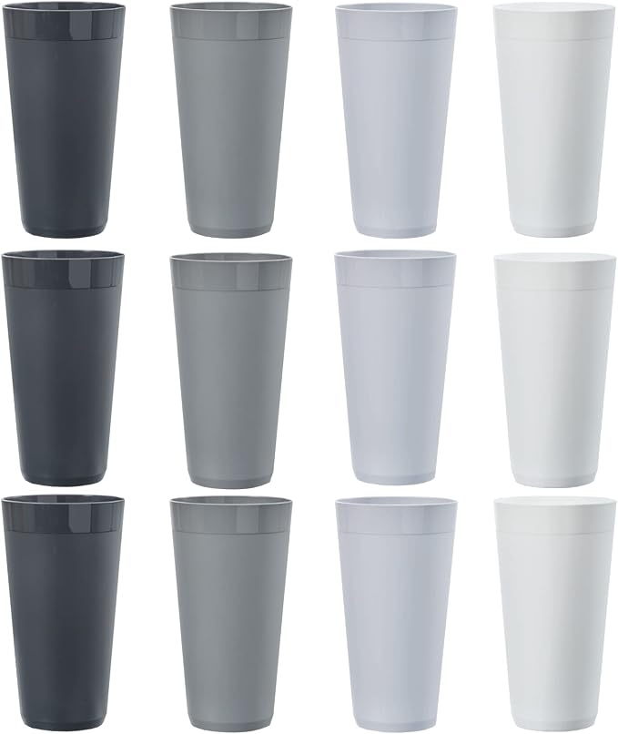US Acrylic Newport 32 ounce Unbreakable Plastic Stackable Iced-Tea Tumblers in - Image 7