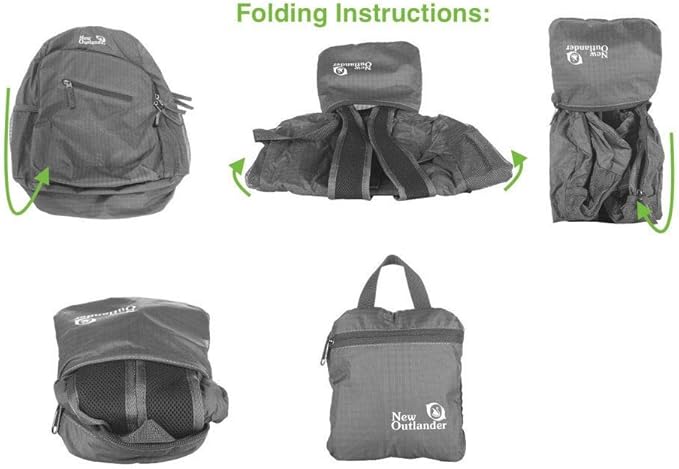 Outlander Packable Handy Lightweight Travel Hiking Backpack Daypack - Image 5