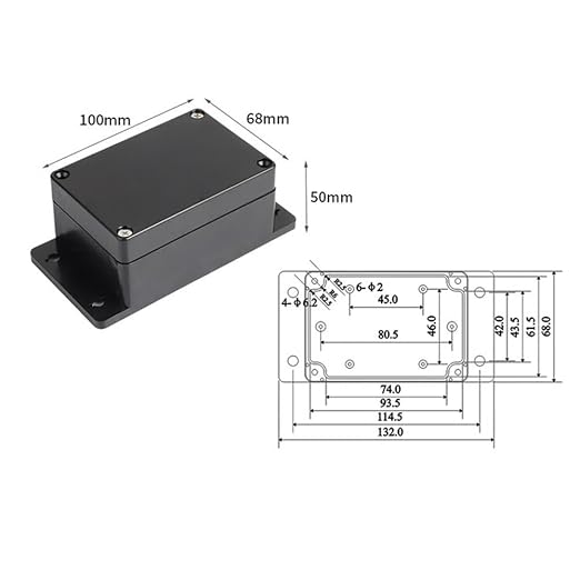 Electrical Junction Box IP65 Waterproof ABS Plastic Project Case - Image 2