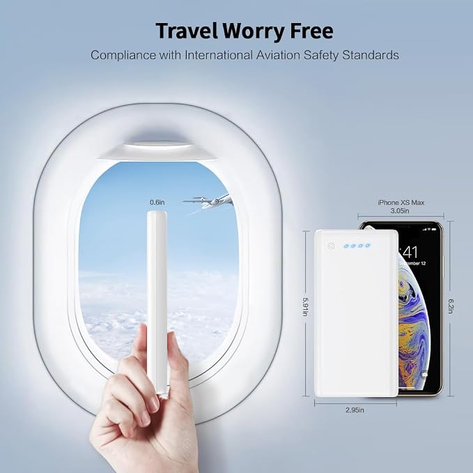 Portable Charger Power Bank 25, 5V/3A USB C in&Out Fast Phone Charging - Image 4