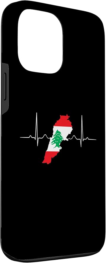 Lebanon Heart Lebanese Heartbeat Vintage Lebanon Map Case - Image 3