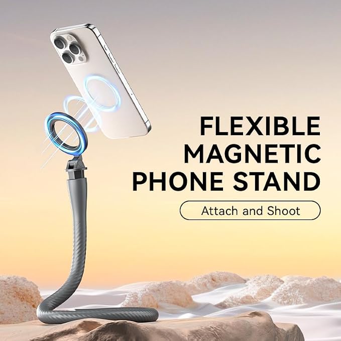 TELESIN° Magnetic Flexible Phone Mount Clamp Tripod Stand Stick Pole - Image 7