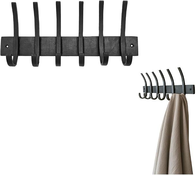 Mystic Colonial Rustic Cast Iron Wall Rack by SaKeGa