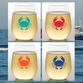 Set of 4 Shatterproof Designer 16 oz Plastic Wine Glasses MADE in the USA by Unknown
