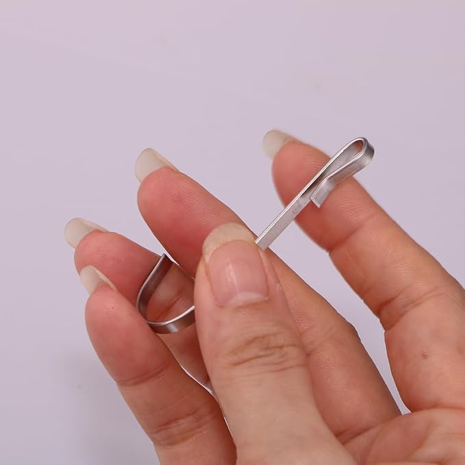 20 PCS Stainless Steel J-Shaped Hanger Hooks - Image 4
