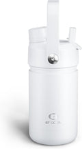 Kids Insulated Water Bottle - 12oz Stainless Steel Water Bottle with Dual Spouts by ENCOOL