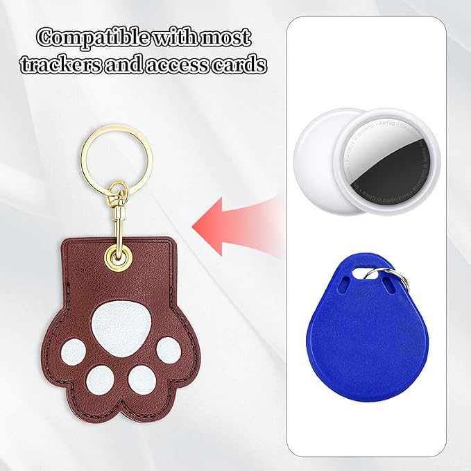 Leather Keychain Case Holder Compatible - Image 4