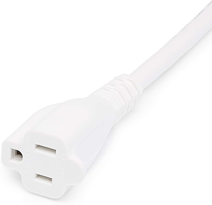 Amazon Basics Extension Cord, 3 Ft, 3-Prong Outlet Extender, Indoor Use - Image 3
