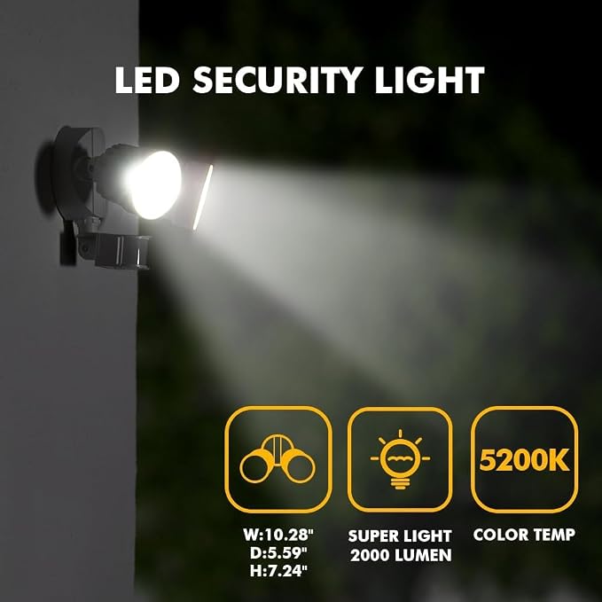 LUTEC P6221W-PIR24 2000 Lumen 18 Watt 26 LED Motion Activated Integrated - Image 4
