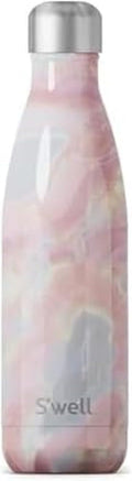 S’well Stainless Steel 17oz Water Bottle, Geode Rose Color, Triple-Layer Vacuum by Swell
