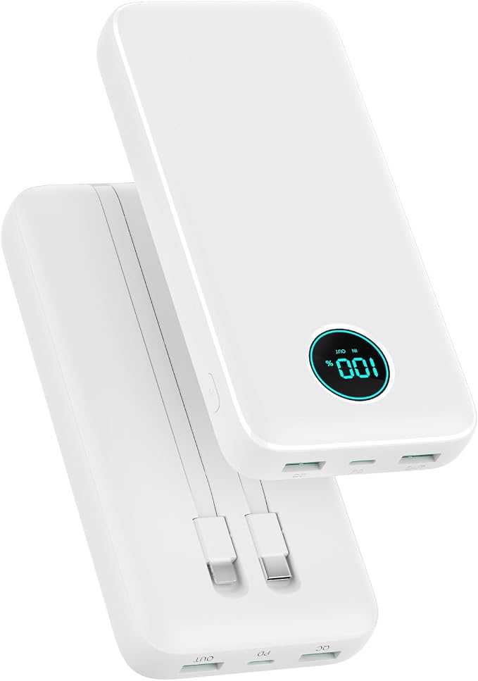 Portable Charger 40, 800mAh Power Bank, 25W PD QC 4.0 Fast Charging Portable by Pxwaxpy