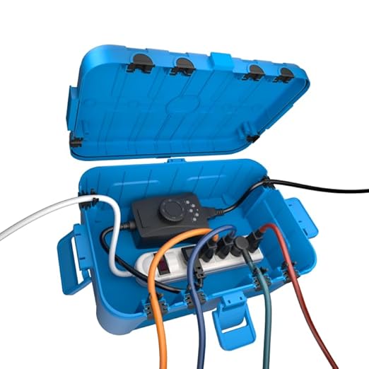 Flemoon Large Outdoor Electrical Box, IP54 Waterproof Outdoor Extension Cord by FLEMOON