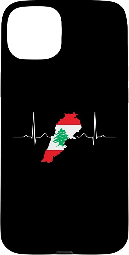 Lebanon Heart Lebanese Heartbeat Vintage Lebanon Map Case by Unknown