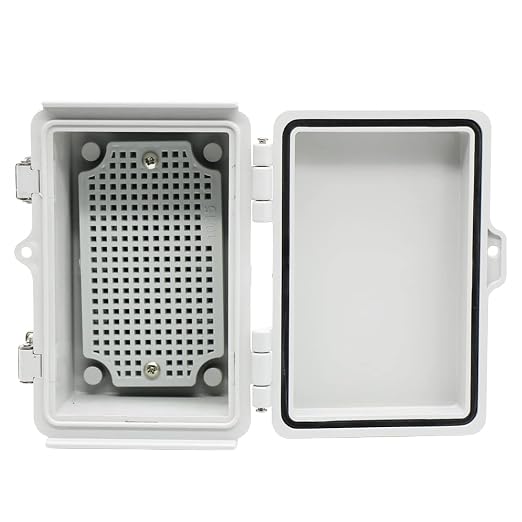Mini Grey Watertight Junction Box Hinged Cover - Image 4