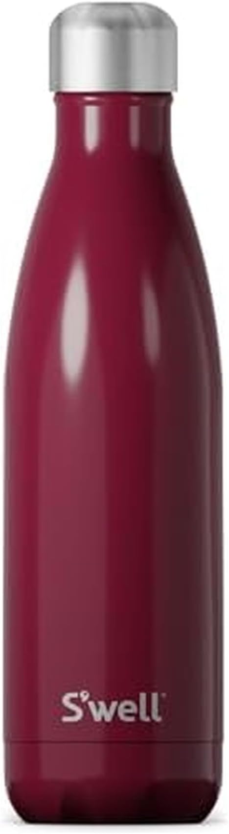 S'well Stainless Steel Water Bottle, Wild Cherry, Triple Layered Vacuum by Swell