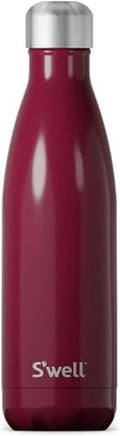 S'well Stainless Steel Water Bottle, Wild Cherry, Triple Layered Vacuum by Swell