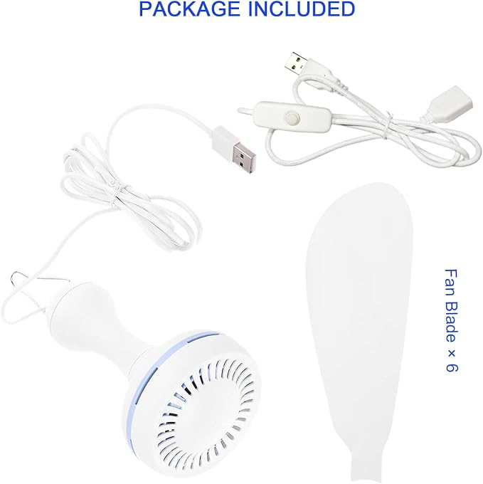 USB Powered Ceiling Fan Portable Canopy Fan - Image 7