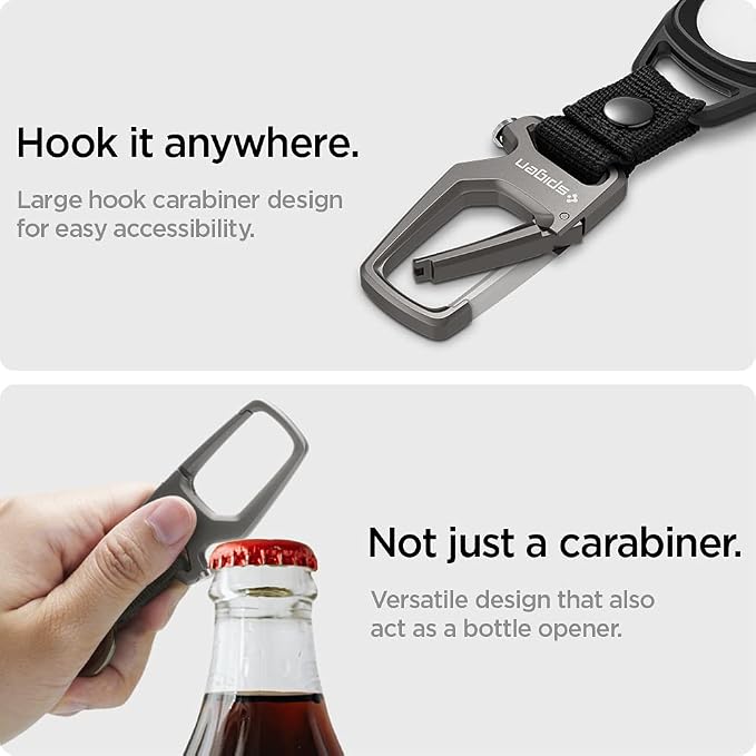 Spigen Life Carabiner Key Ring Clip, Car Keychain Clip, Bottle Opener Key Chain - Image 6