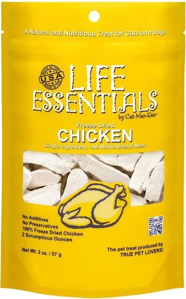 Life Essentials by Cat-Man-Doo | Chicken - 2oz. Bag | Freeze Dried Chicken Cat - Image 4
