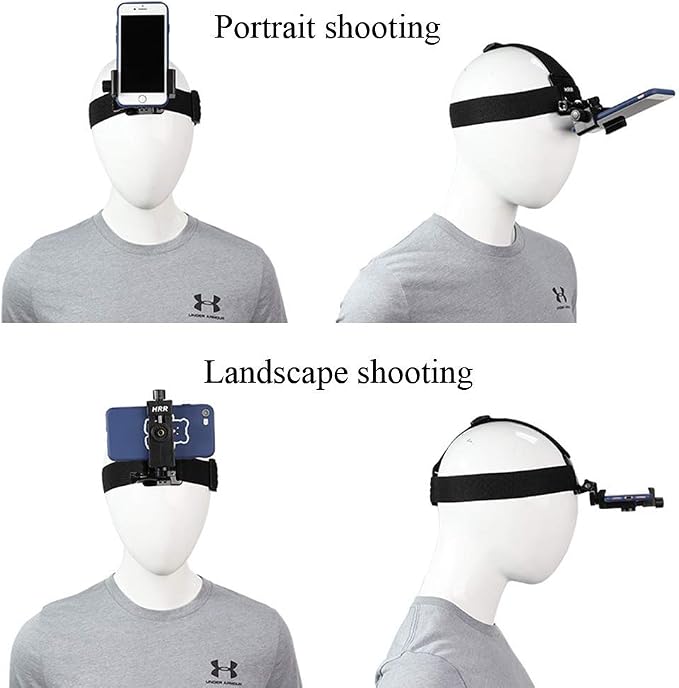 Head-Mounted Mobile Phone Holder, First-Person View Video Outdoor Live Shooting - Image 3