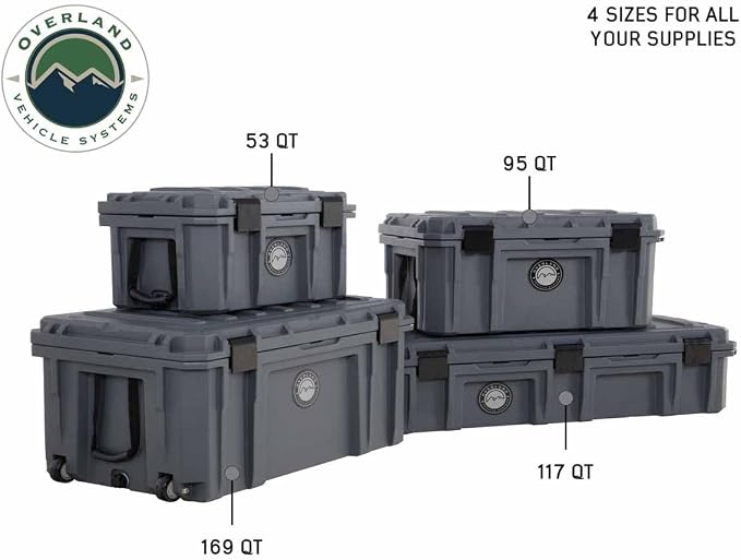 Overland Vehicle Systems 40100021 Dark Gray 117 QT Dry Box Storage - Image 7