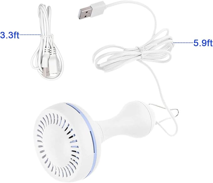 Silent USB Powered Ceiling Canopy Fan - Image 3