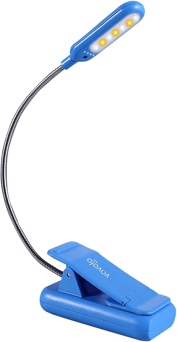 VAVOFO Rechargeable Book Light for Reading in Bed Kids, 7 LED Reading Light by VAVOFO