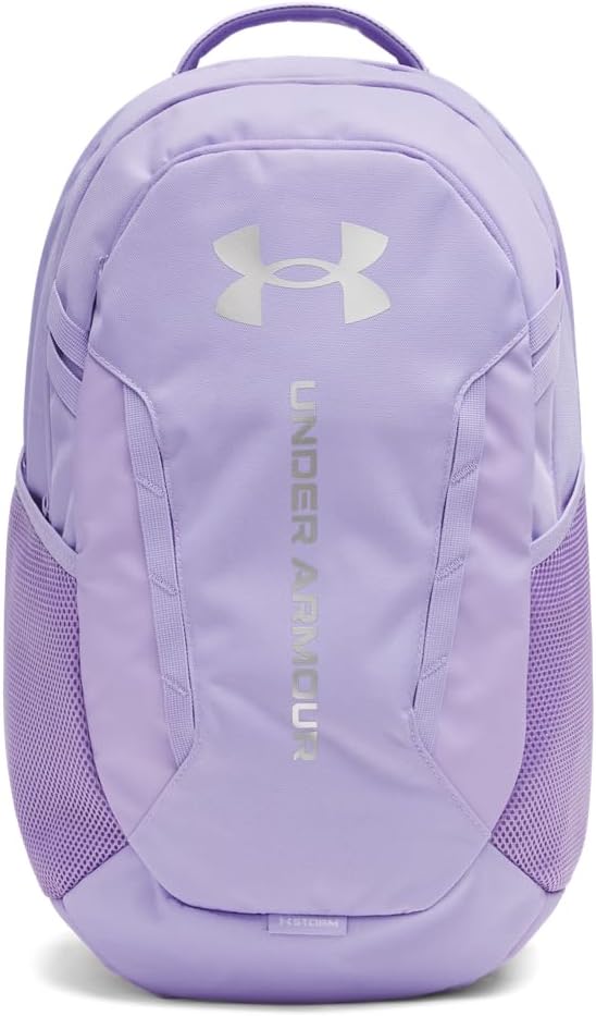 Under Armour Unisex Hustle 6.0 Backpack, Transparent/Transparent/Metallic Silver by UnderArmour