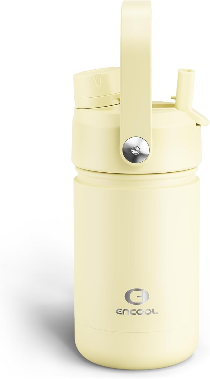 ENCOOL Kids Insulated Water Bottle - 12oz Stainless Steel Water Bottle with by ENCOOL