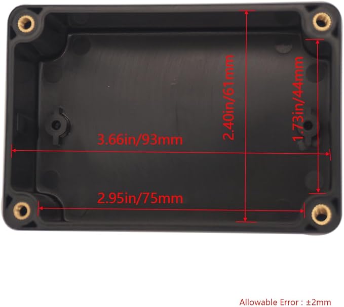 2 Pack Project Box Waterproof Plastic Junction Box ABS IP65 Electronic Project - Image 3