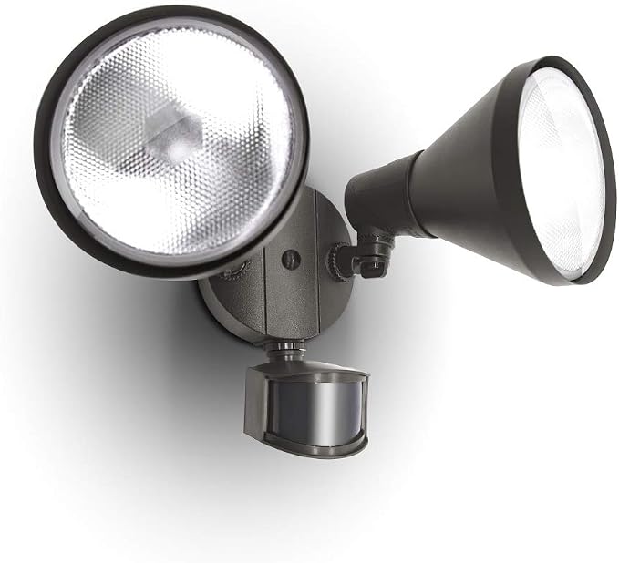 LUTEC 1800LM LED Motion Sensor Light Outdoor, Dual-Head Security Light by LUTEC