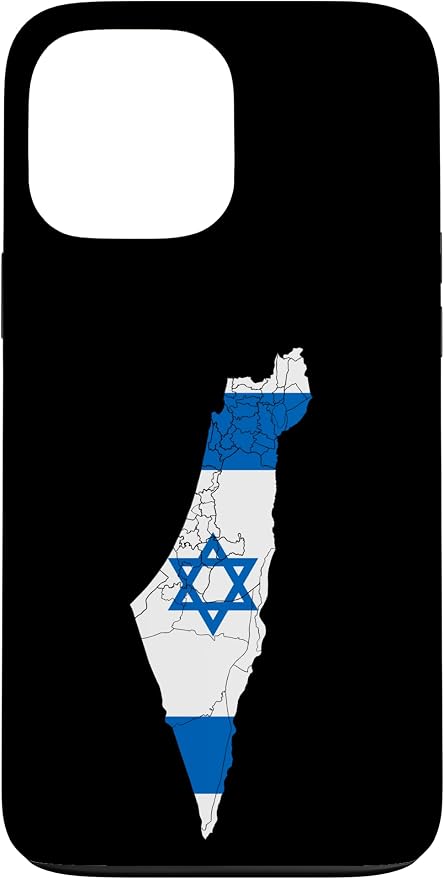 Israel National Flag Distressed Map Case by Unknown