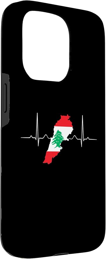 Lebanon Heart Lebanese Heartbeat Vintage Lebanon Map Case - Image 3