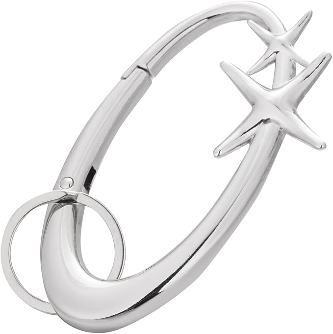 Y2K Cute Star Carabiner Keychain Cool Belt Loop Clip Starlight Heavy Duty - Image 2