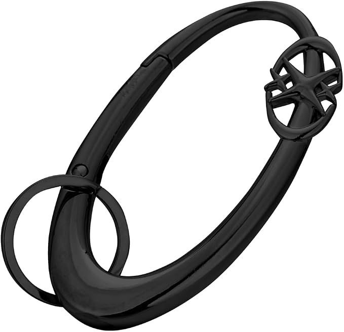 Y2K Cute Star Carabiner Keychain Cool Belt Loop Clip Starlight Heavy Duty - Image 2