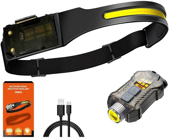 Headlamp 3 Packs, 230° Wide Beam Super Bright Head Lights, Detachable Mini by Unknown