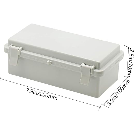 Zulkit 2pcs Junction Box ABS Plastic Dustproof Waterproof IP65 Electrical Boxes - Image 2