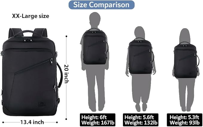 MATEIN 45L Travel Backpack, Large Carry on Backpack - Image 3
