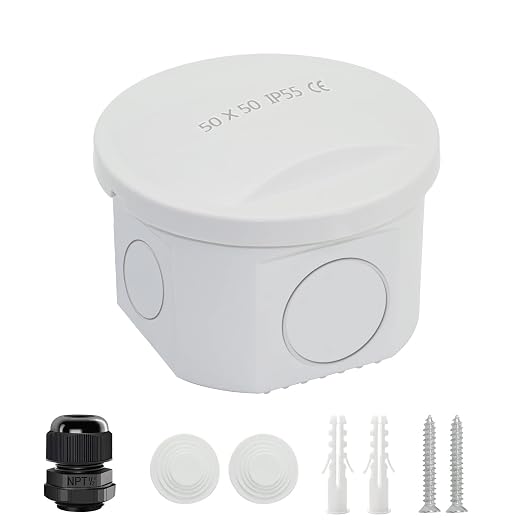 LeMotech Junction Box, Electrical Box IP65 Water Resistant Dustproof ABS by LeMotech