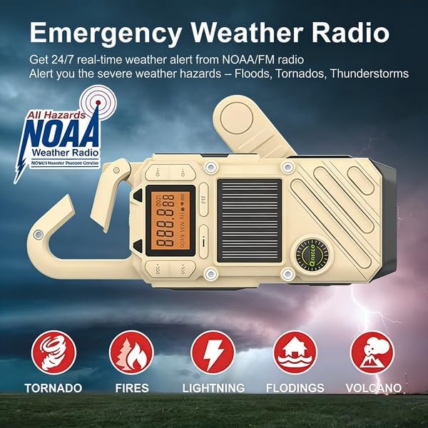 Walkie Talkies for Adults Rechargeable, FM/NOAA Emergency Radios - Image 2
