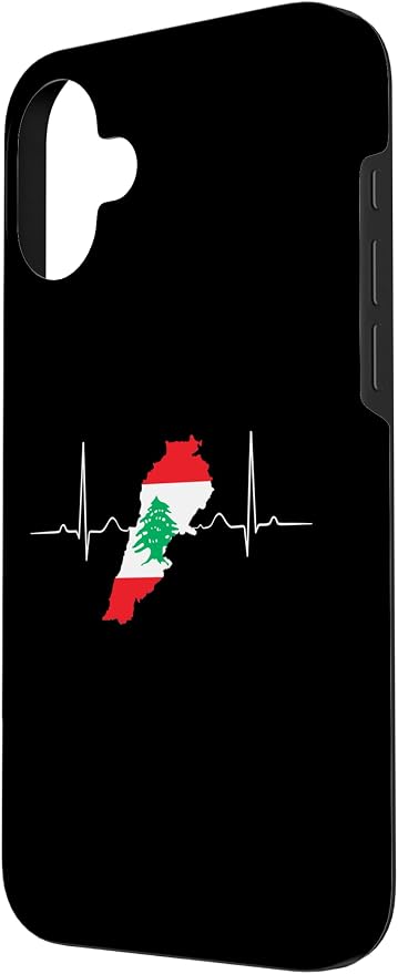 Lebanon Heart Lebanese Heartbeat Vintage Lebanon Map Case - Image 2