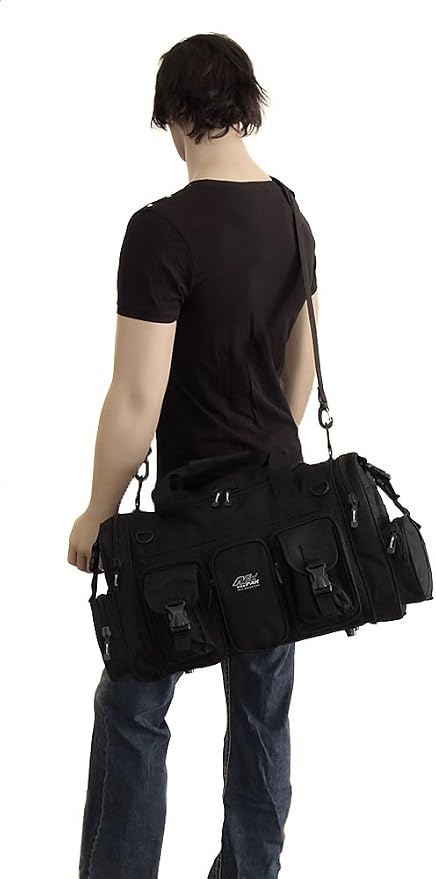 NPUSA Mens Large 22" Inch Black Duffel Duffle Military Molle Tactical Gear - Image 4