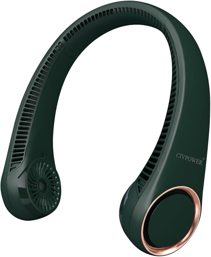 CIVPOWER Neck Fan: Portable Personal Neck Cooling Rechargeable Bladeless Fan by CIVPOWER