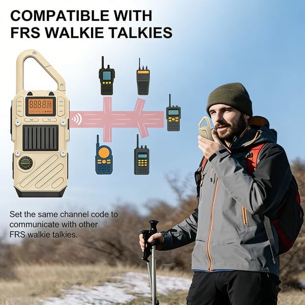 Walkie Talkies for Adults Rechargeable, FM/NOAA Emergency Radios - Image 4