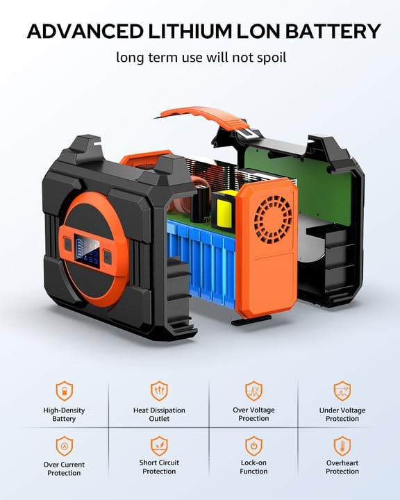 Apowking Portable Solar Powered Generator 300W Rated, - Image 7