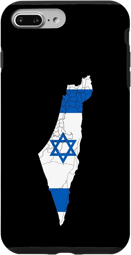 Israel National Flag Distressed Map Case by Unknown