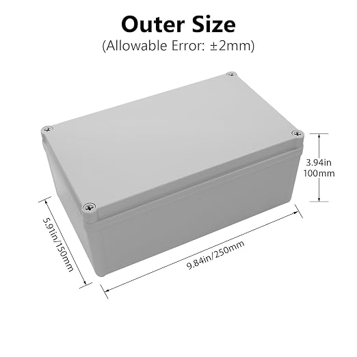 LeMotech Junction Box IP67 Waterproof Dustproof ABS Plastic Project Box - Image 2