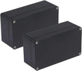 2 Pack Project Box IP65 Waterproof Junction Box ABS Plastic Black Electrical by Raculety